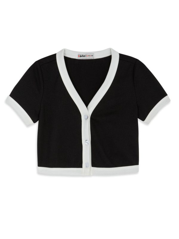 עליונית קצרה בשני גוונים לילדות