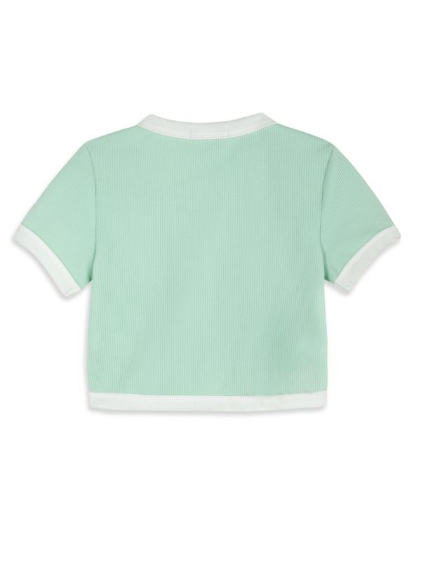 עליונית קצרה בשני גוונים לילדות