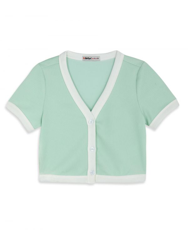 עליונית קצרה בשני גוונים לילדות