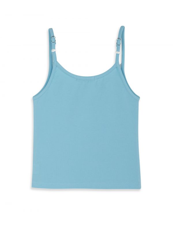 גופיית ספגטי עם לוגו לילדות