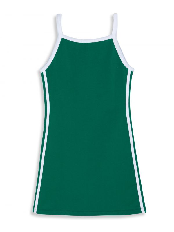 שמלה ספורטיבית קצרה עם הדפס USA לילדות