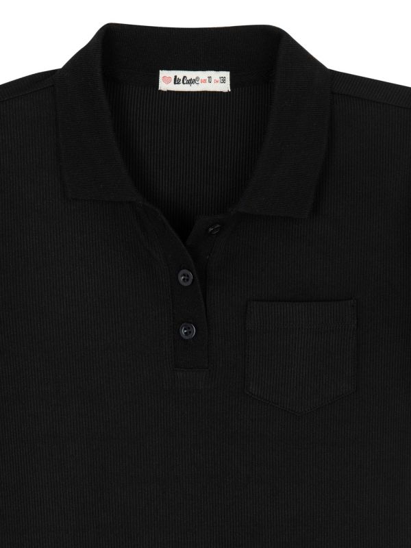 שמלת פולו קצרה לילדות מבד ריב