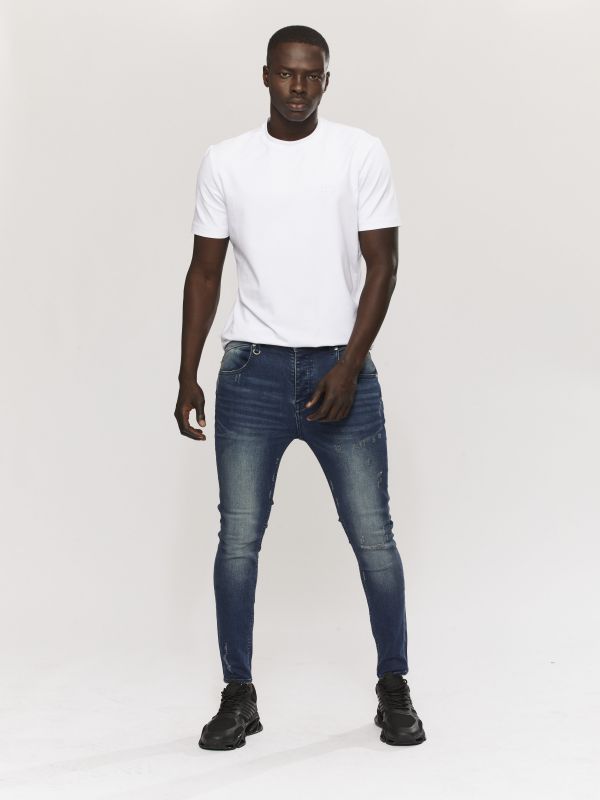 מכנסי ג’ינס COLIN כחול משופשף לגברים