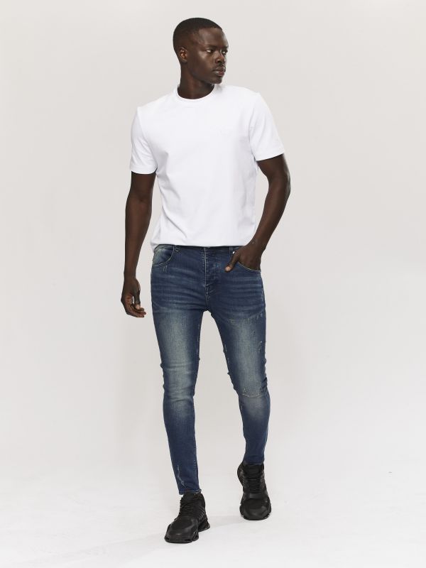 מכנסי ג’ינס COLIN כחול משופשף לגברים