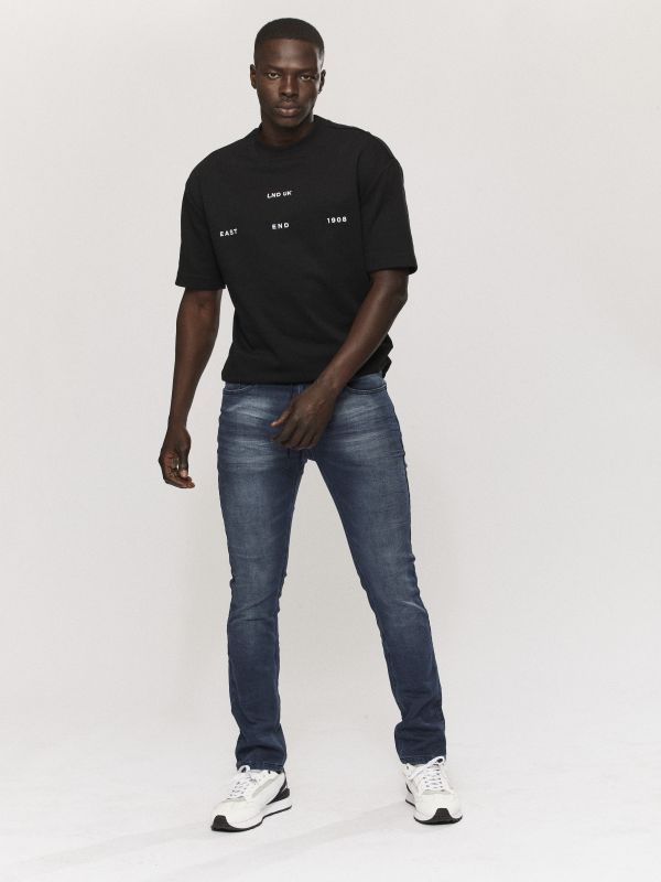 ג’ינס ROOK כחול עם שרוך קשירה לגברים