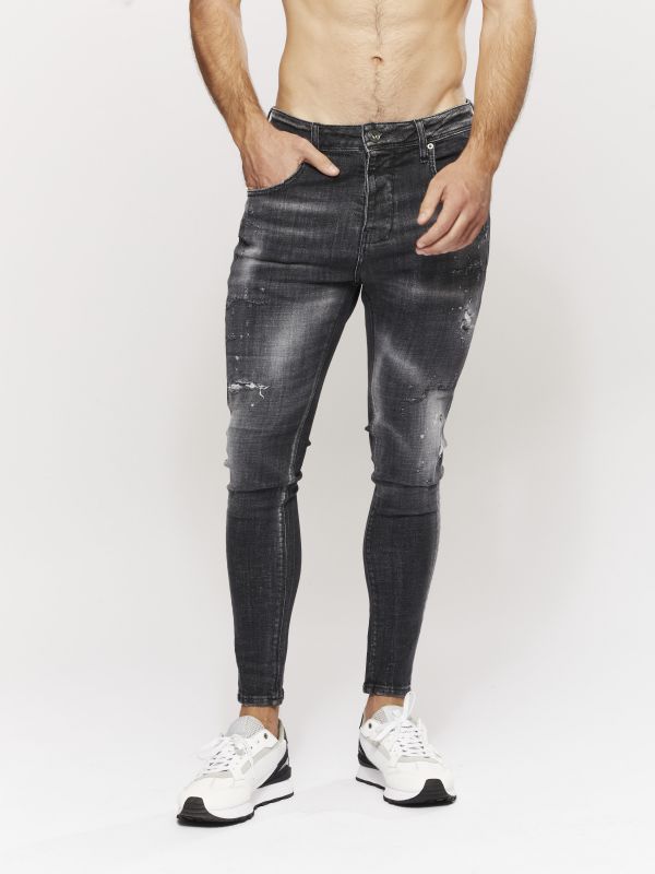 ג’ינס COLIN אפור עם קרעים לגברים