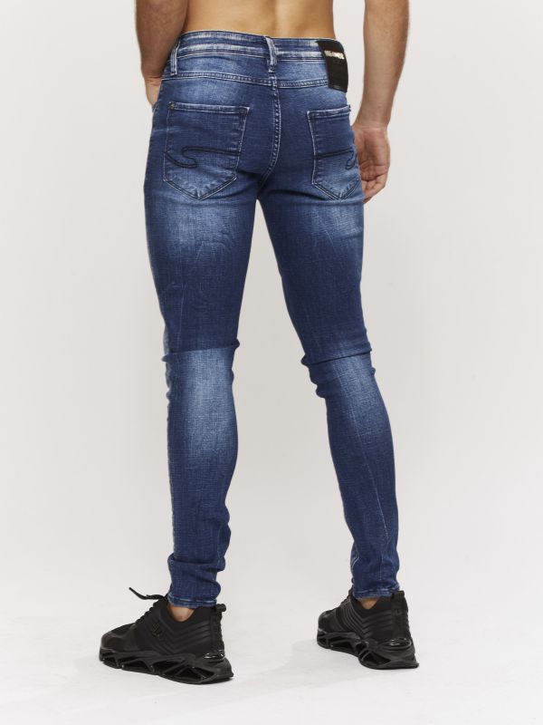 ג’ינס סלים MARTIN כחול- לבן לגברים