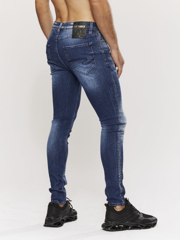 ג’ינס סלים MARTIN כחול- לבן לגברים