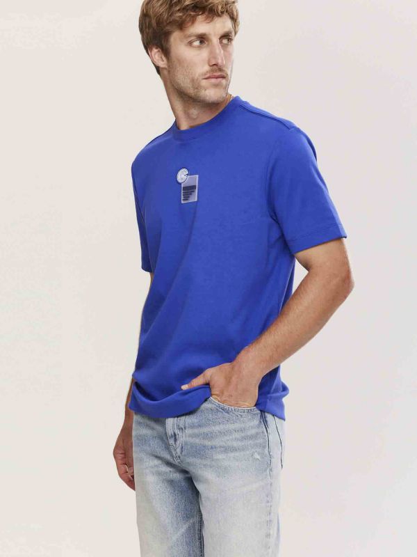 טי שירט שרוולים קצרים עם הדפס לגברים