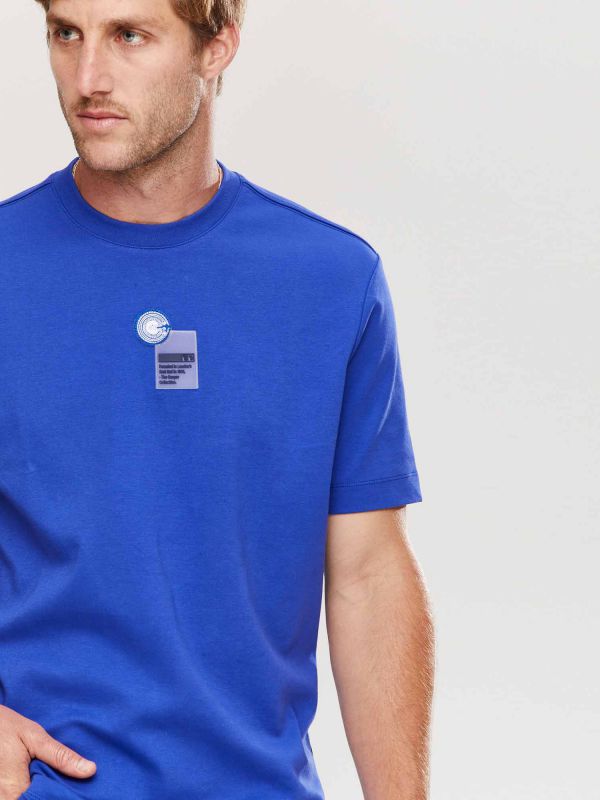 טי שירט שרוולים קצרים עם הדפס לגברים