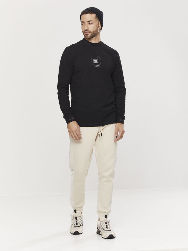 טי שירט ארוכה לגברים עם הדפס