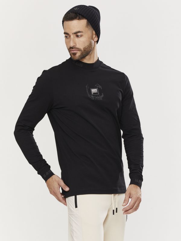 טי שירט ארוכה לגברים עם הדפס