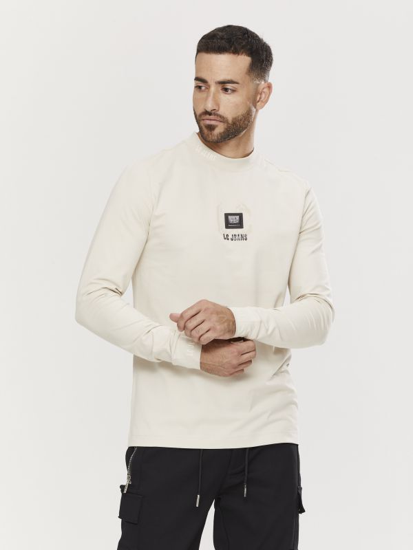 טי שירט ארוכה לגברים עם הדפס