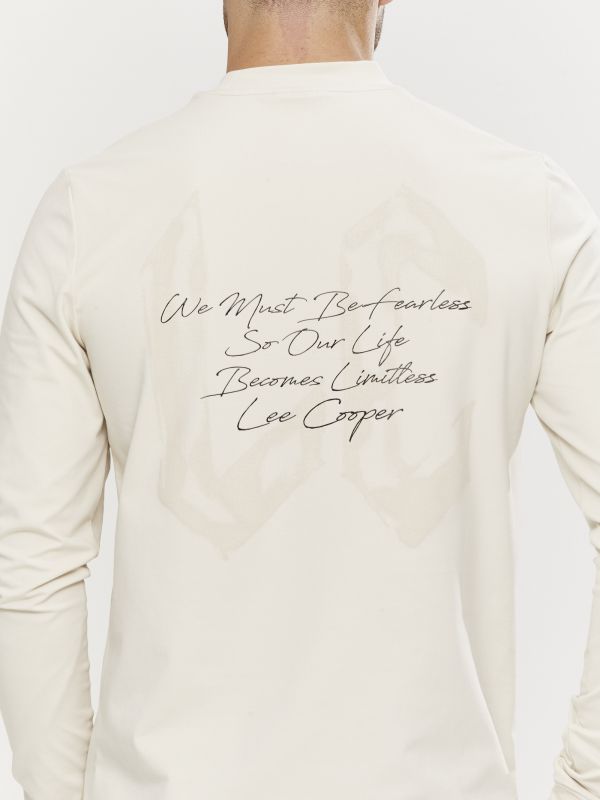 טי שירט ארוכה לגברים עם הדפס