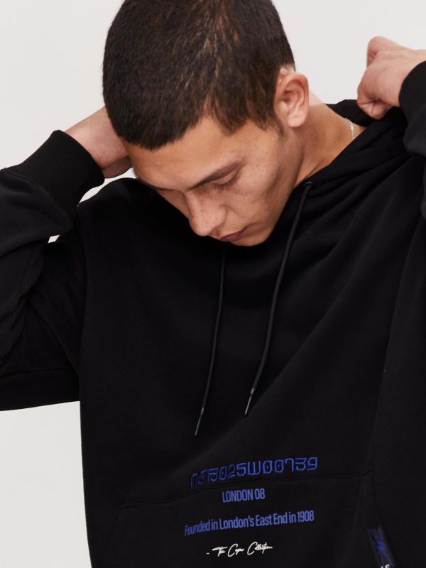 סווטשירט קנגורו עם קפוצ’ון לגברים