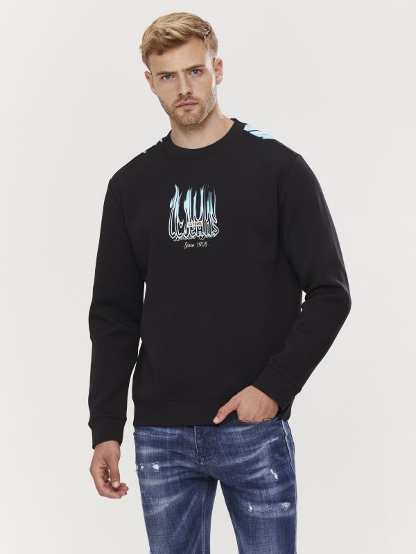 סווטשירט עם הדפס דו צדדי לגברים