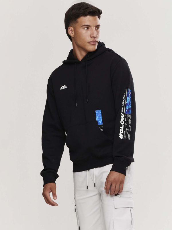 סווטשירט פליז עם קפוצ’ון לגברים