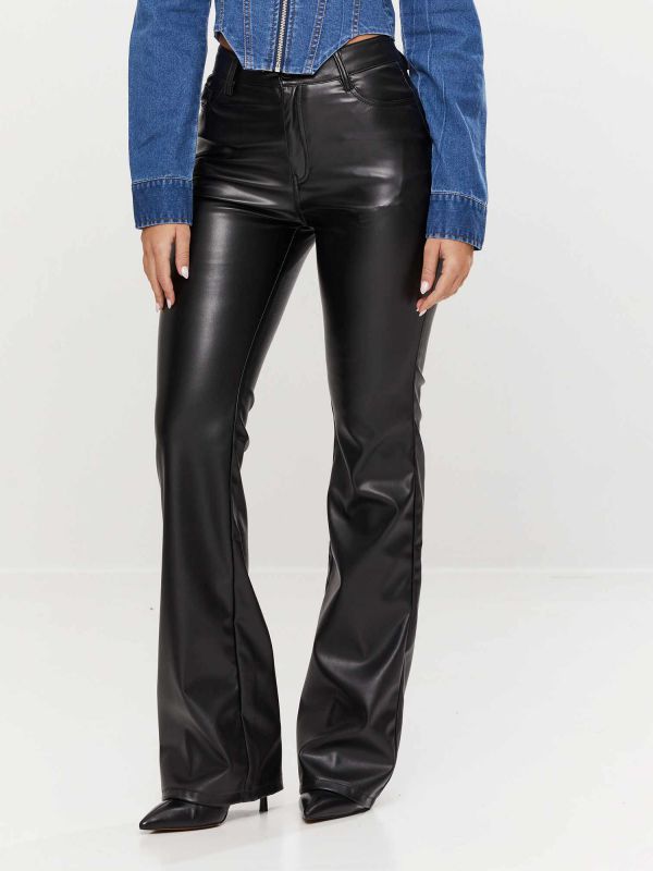 מכנסי דמוי עור פדלפון לנשים