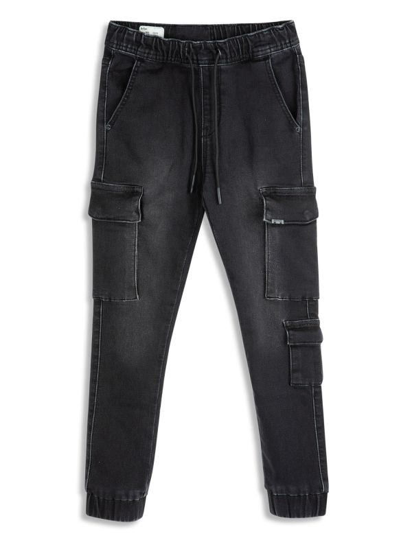 מכנסי CARGO גינס אפרפר לילדים