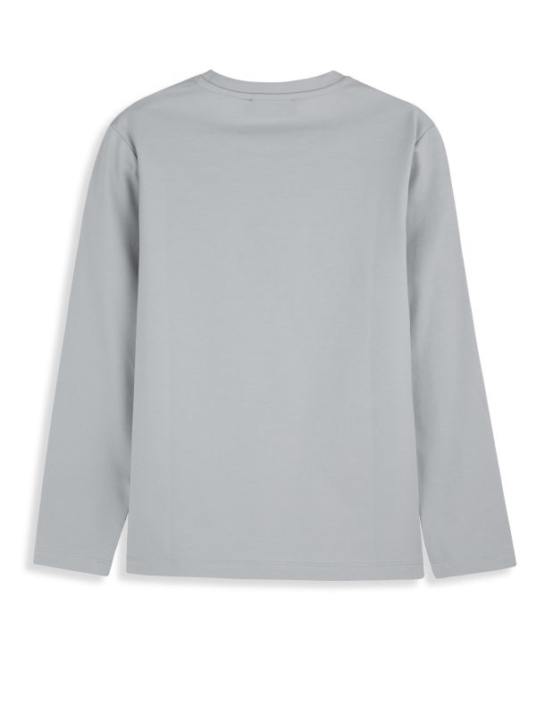 טי שירט שרוולים ארוכים עם הדפס לילדים