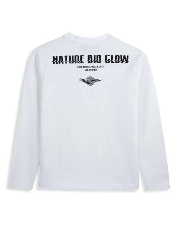 טי שירט כותנה עם הדפס לילדים