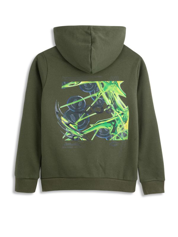 סווטשירט קוצ’ון עם הדפס דו צדדי לילדים