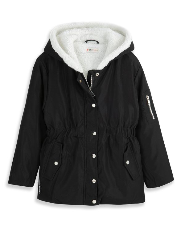 מעיל גשם כיווצים במותן לילדות