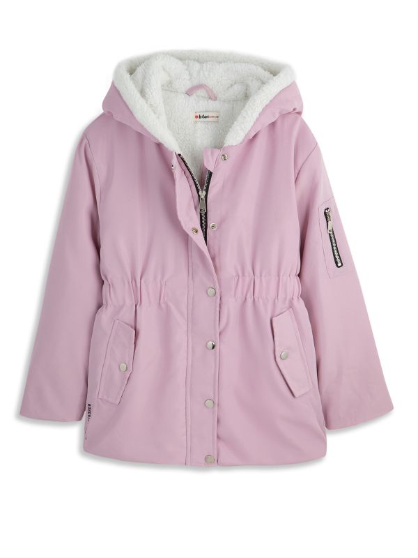 מעיל גשם כיווצים במותן לילדות