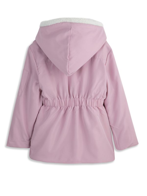 מעיל גשם כיווצים במותן לילדות