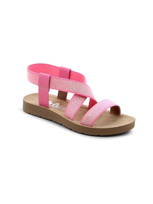 סנדלי רצועות אלסטיות לילדות
