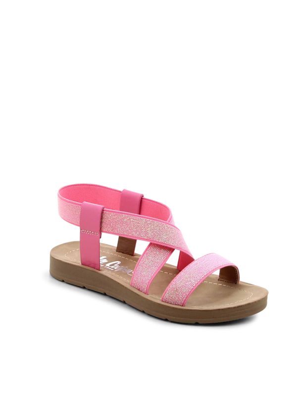 סנדלי רצועות אלסטיות לילדות