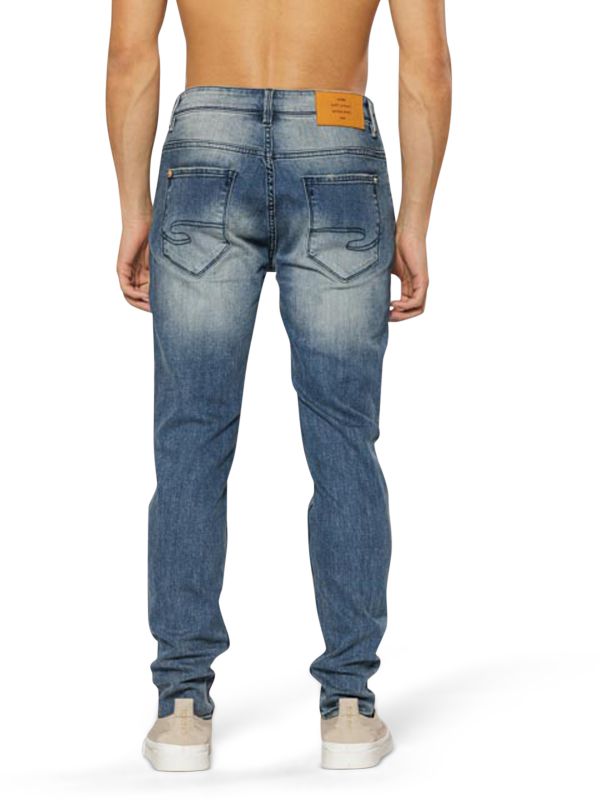 מכנסי ג’ינס MARTIN כחול בהיר עם קרעים לגברים