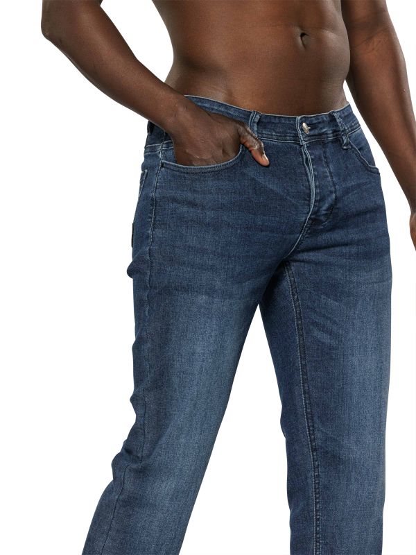 מכנסי ג’ינס JAMES כחול כהה לגברים