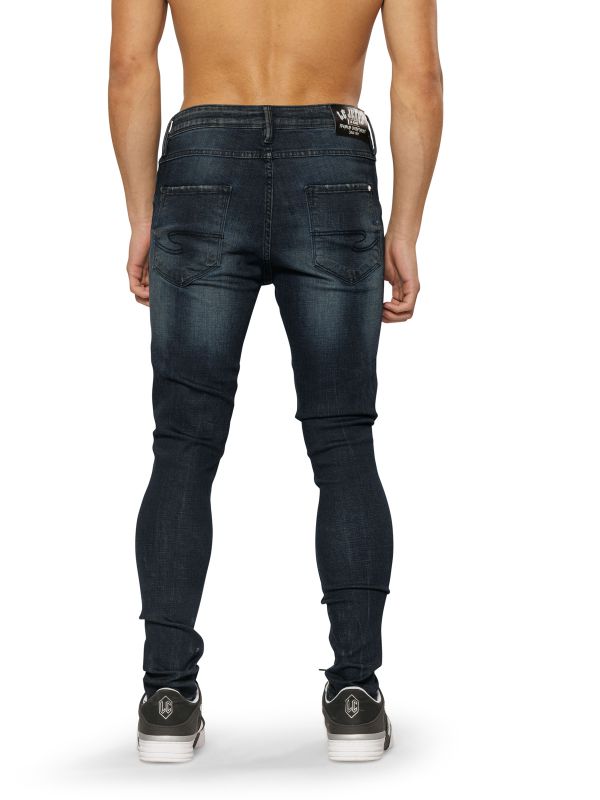 מכנסי ג’ינס SLIM MARTIN שחור-כחול לגברים
