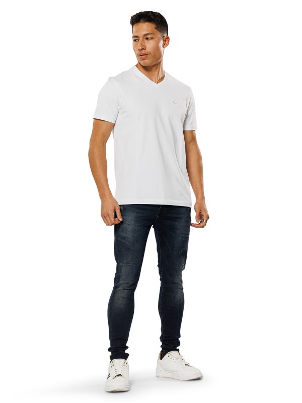 מכנסי ג’ינס SLIM MARTIN שחור-כחול לגברים