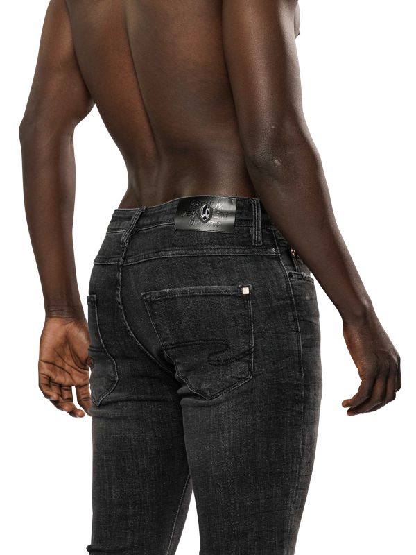 מכנסי ג’ינס שחור ROOK לגברים