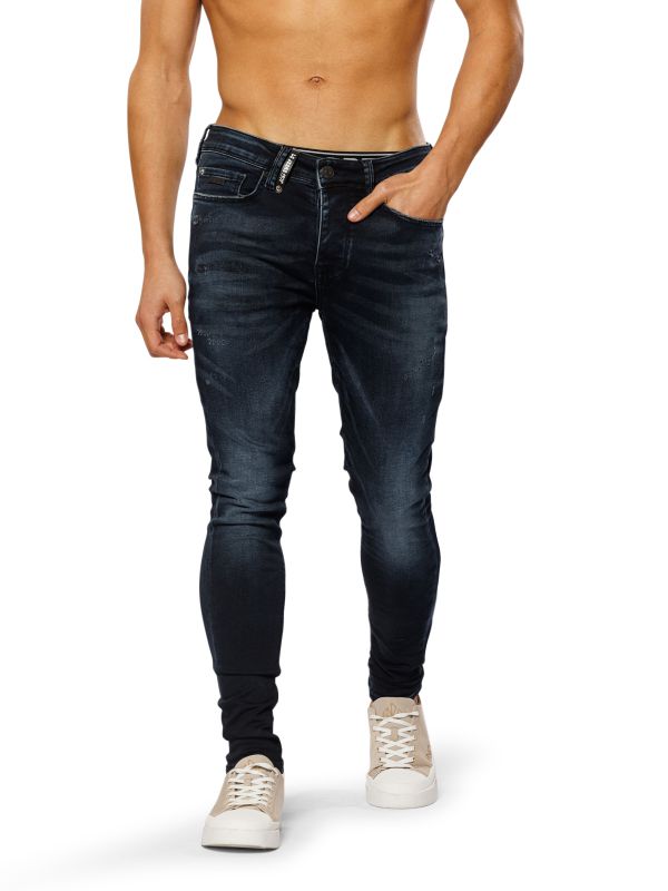 מכנסי ג’ינס SLIM MARTIN שחור-כחול לגברים