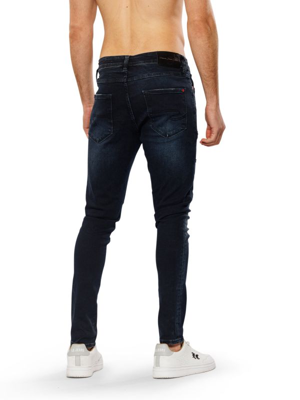 מכנסי ג’ינס SLIM MARTIN שחור-כחול לגברים