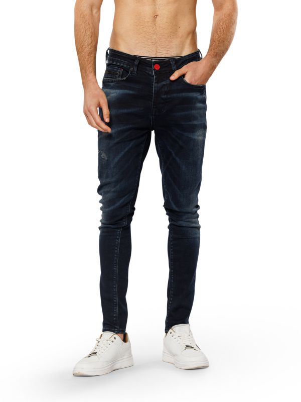 מכנסי ג’ינס SLIM MARTIN שחור-כחול לגברים