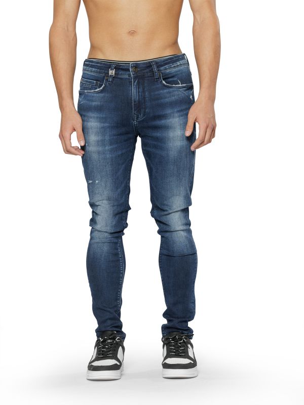 מכנסי ג’ינס JOGG MARTIN כחול עם קרעים לגברים