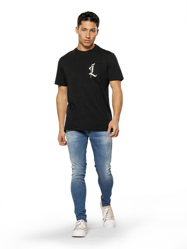 מכנסי ג’ינס SLIM MARTIN כחול בהיר עם קרעים לגברים