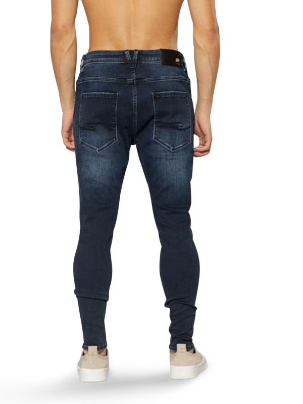 מכנסי ג’ינס COLIN כחול- שחור לגברים