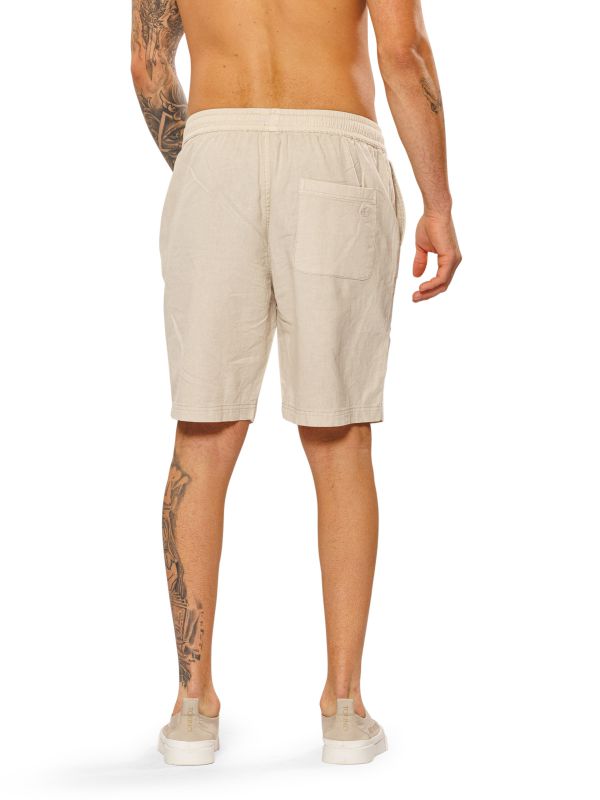 מכנסי פשתן קצרים לגברים