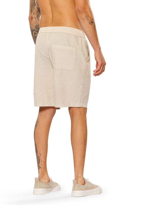 מכנסי פשתן קצרים לגברים