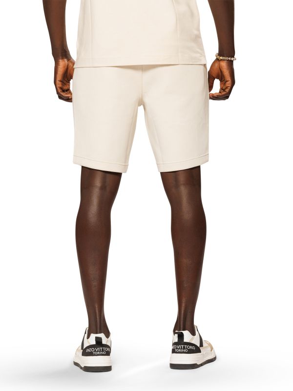 מכנסיים קצרים גזרת SLIM FIT עם שרוך לגברים