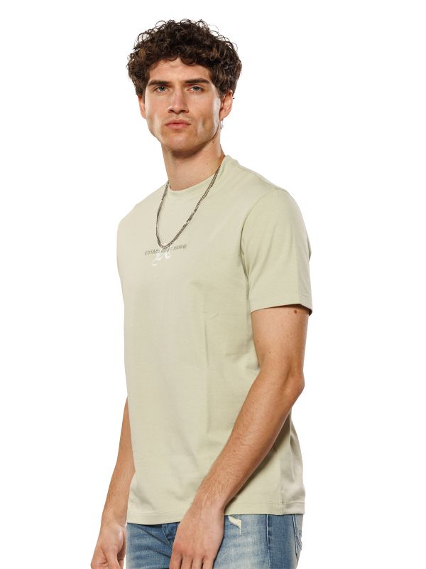 טי שירט קצרה לגברים עם הדפס