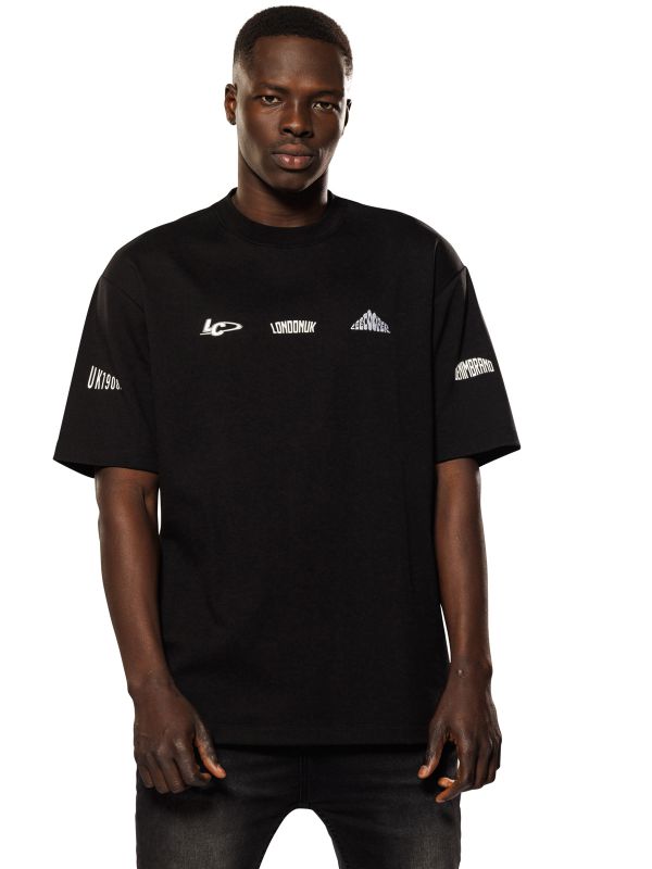 טי שירט אוברסייז עם הדפס לגברים