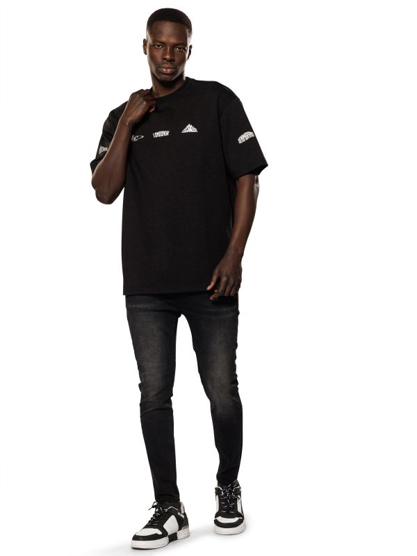 טי שירט אוברסייז עם הדפס לגברים