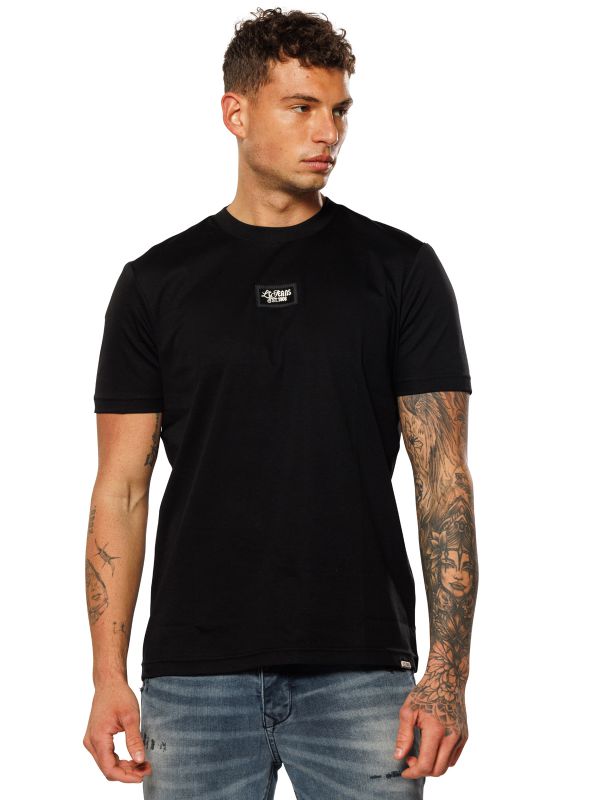 טי שירט עם פאטש לגברים SLIM FIT