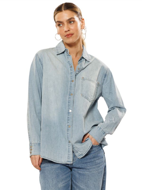 חולצת ג’ינס ארוכה לנשים